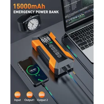 Portable MEUCI Jump Starter & Air Compressor