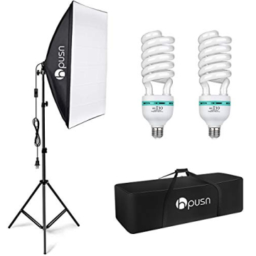 Professional HPUSN Softbox Lighting Kit for Creators