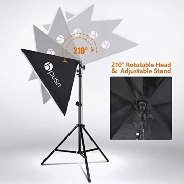 Professional HPUSN Softbox Lighting Kit for Creators