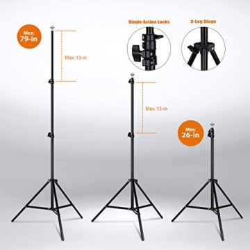 Professional HPUSN Softbox Lighting Kit for Creators