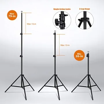 Professional HPUSN Softbox Lighting Kit for Creators