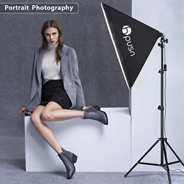 Professional HPUSN Softbox Lighting Kit for Creators