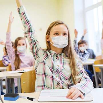 Colarr 12 Sets Mini White Boards 6"x 9" Dry Erase Boards Classroom Pack Includes Two Sided Small Whiteboards Markers, Lapboards Erasers for Teachers Students School