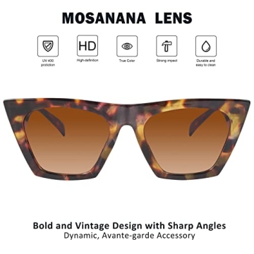 Stylish Mosanana Cat Eye Sunglasses for Women 2023