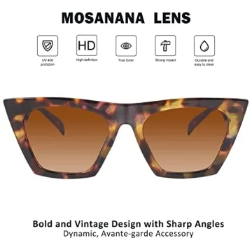 Stylish Mosanana Cat Eye Sunglasses for Women 2023
