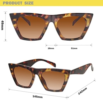 Stylish Mosanana Cat Eye Sunglasses for Women 2023