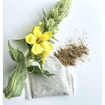 Mullein Leaf Tea - Pure Herbal Tea - 30 Tea Bags