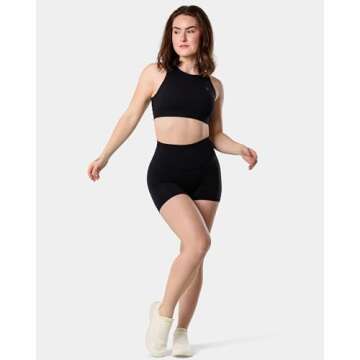 Kamo Fitness Featherlite Enhance 6" Women's Biker Shorts - Lifting Scrunch, No Front Seam, Soft Ligh...
