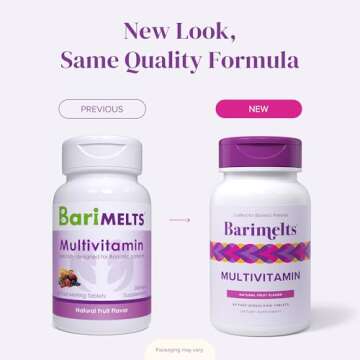 BariMelts Multivitamin - 60 Fast-Dissolving Tablets (1-Month Supply) - Sugar-Free Bariatric Multivit...