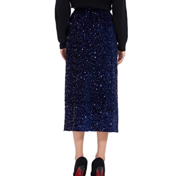 Dwirapal Women's Sequin Velvet Skirt for Stunning Outfits
