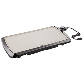 Presto Electric Ceramic Griddle with Cool Touch Design for Family Meals