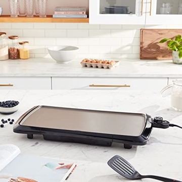 Presto Electric Ceramic Griddle with Cool Touch Design for Family Meals