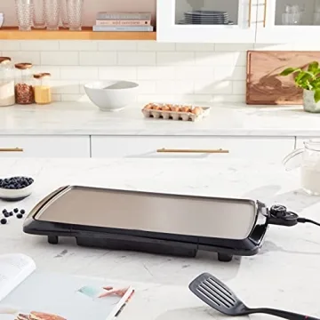 Presto Electric Ceramic Griddle with Cool Touch Design for Family Meals