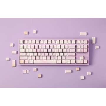 EPOMAKER Peach Sunset 133 PBT Keycaps Set for Gaming