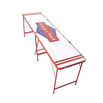 Happy Dad Portable Pong Table - Durable, Foldable for Parties & Tailgates