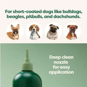 Earth Rated 3-in-1 Dog Shampoo, Conditioner and Deodorizer, for Short-Haired Dogs and Puppies to Moisturize and Tackle Shedding, Refreshing White Tea and Basil Scent, 16 oz