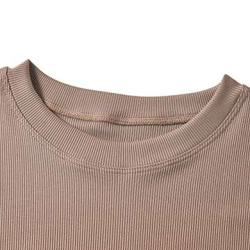 LICOBOD Lounge Wear Ribbed Casual 2 Piece Tracksuit Set Women Solid Skinny Long Sleeve O-Neck Top+Mid Waist Elastic Leggings