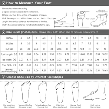 DREAM PAIRS Women's Low Heel Chelsea Ankle Boots