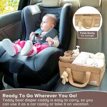 PeraBella Diaper Caddy Organizer for Baby Essentials