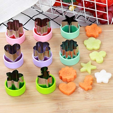 1.5" Vegetable Cutter Shapes Set for Kids' Fun Meals