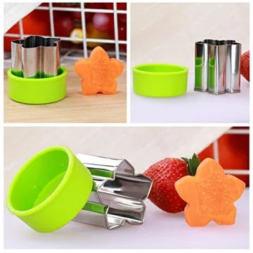 1.5" Vegetable Cutter Shapes Set for Kids' Fun Meals