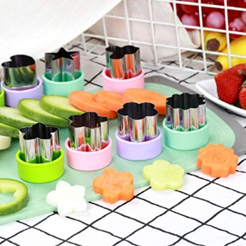 1.5" Vegetable Cutter Shapes Set for Kids' Fun Meals