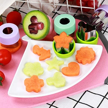 1.5" Vegetable Cutter Shapes Set for Kids' Fun Meals