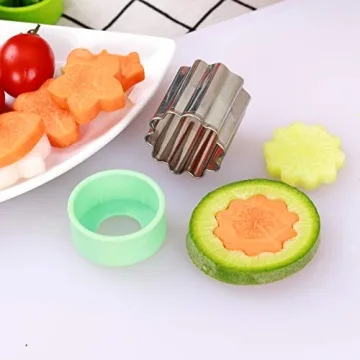 1.5" Vegetable Cutter Shapes Set for Kids' Fun Meals