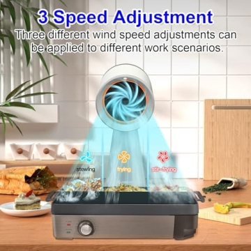 AMZCHEF Portable Range Hood with Powerful Exhaust Fan