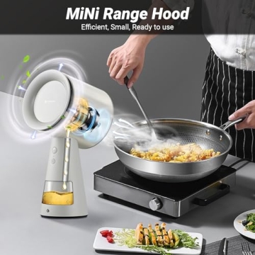 AMZCHEF Portable Range Hood with Powerful Exhaust Fan