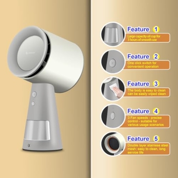 AMZCHEF Portable Range Hood with Powerful Exhaust Fan