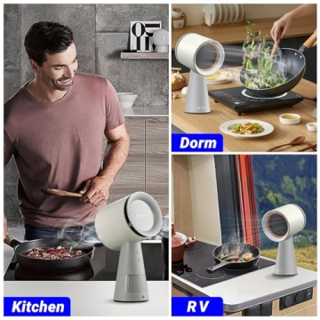 AMZCHEF Portable Range Hood with Powerful Exhaust Fan