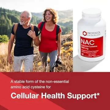NAC N-Acetyl Cysteine 1000mg for Health Support 120 Tabs