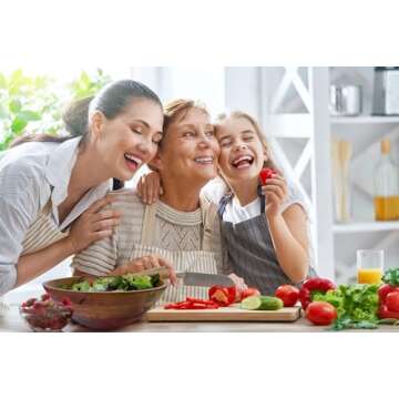 Fairwood Way Wood Salad Bowl Set - 15 Inch Extra Large Wooden Salad Bowl with Serving Utensils - Mango Wood Serving Bowl and Servers Holds 9 Side Salads