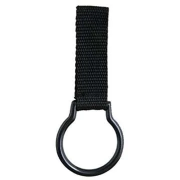 Police Nylon Flashlight Ring Holder for Duty Belt, Slide-ON Style