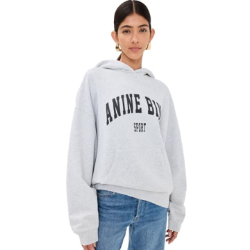 ANINE BING Women's Harvey Sweatshirt - Chic Grey Melange Comfort