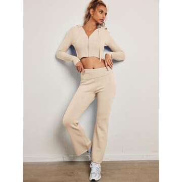 LILLUSORY 2 Two Piece Sets Women 2025 Fall Fashion Casual Trendy Sexy Y42K Clothes Sweatsuit Sweat S...