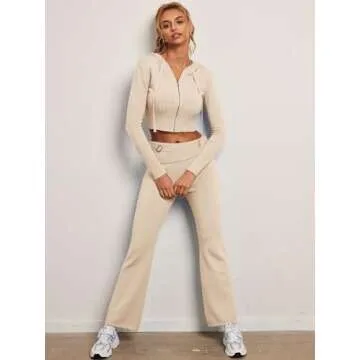 LILLUSORY 2 Two Piece Sets Women 2025 Fall Fashion Casual Trendy Sexy Y42K Clothes Sweatsuit Sweat Suit Matching Loungewear Lounge Pants Hoodies Sweater Outfits Clothing