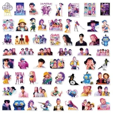 60PCS Cartoon Characters Stickers for Everyone