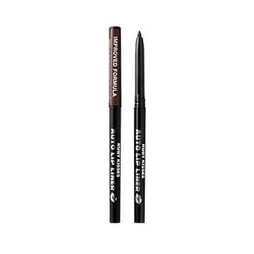 Ruby Kisses Auto Lip Liner Pencil (Dark Brown 3 Pack), Long Lasting & Non-Fading, Smooth Application...
