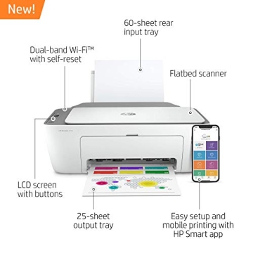 HP DeskJet 2755 Wireless All-in-One Printer Renewed