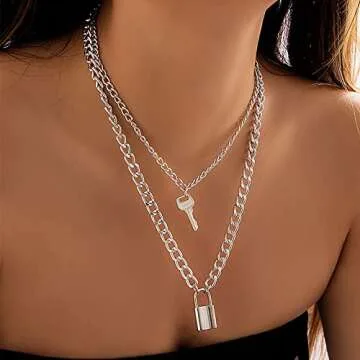 Salircon Layered Necklace for Stylish Men and Women