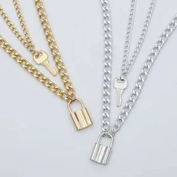 Salircon Layered Necklace for Stylish Men and Women