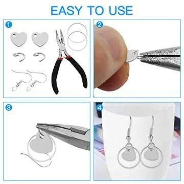 Ximalun 200 Pcs Stainless Steel Blank Heart Pendants Tiny Stamping Tag Flat Love Heart Small Dainty Pendants Metal Polished Love Heart Pendants for Bracelet Necklace Jewelry DIY Craft Making(Silver)