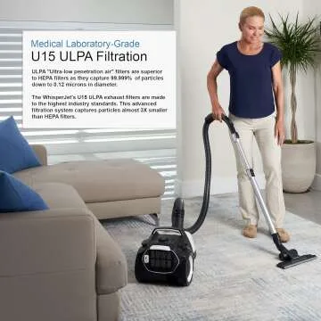 WhisperJet C2 Canister Vacuum - Quiet & Efficient