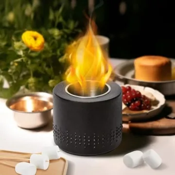 Portable Smokeless Tabletop Fire Pit for S'mores Maker