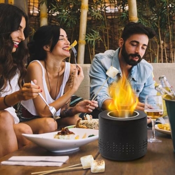 Portable Smokeless Tabletop Fire Pit for S'mores Maker