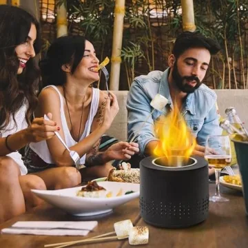 Portable Smokeless Tabletop Fire Pit for S'mores Maker