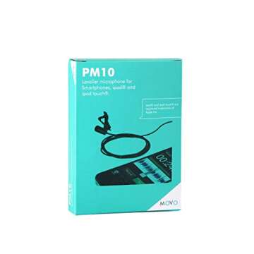 Movo PM10 Lavalier Microphone for Clear Sound Quality