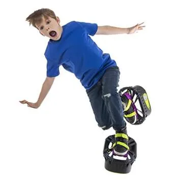 Moon Shoes Bouncy Shoes, Mini Trampolines for Your Feet, One Size, New and Improved, Bounce Your Way to Fun, Very Durable, No Tool Assembly, Athletic Development, max Weight 130 lbs.